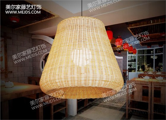農(nóng)家樂(lè)選用的美爾家藤藝燈飾